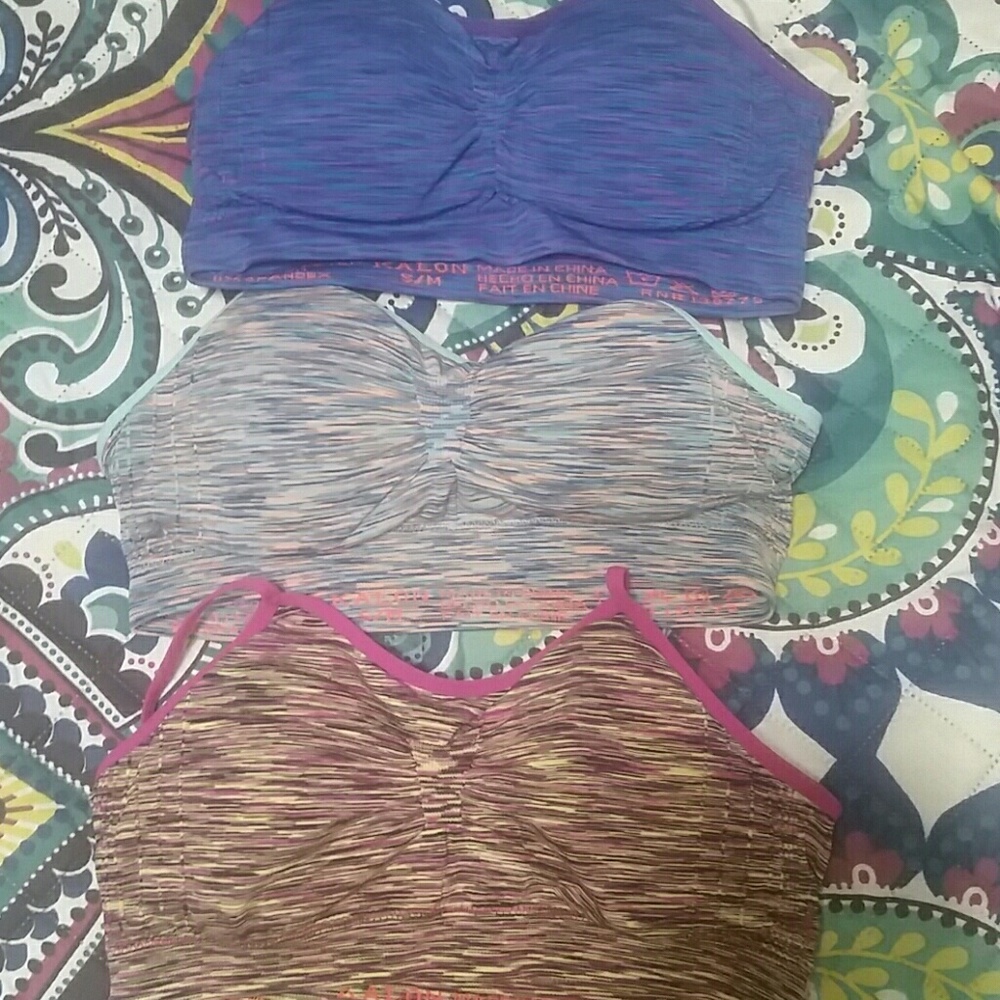 NEW LISTING:  Kalon sports bras all Size S/M